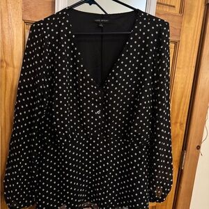 Lane Bryant Elegant Black Top